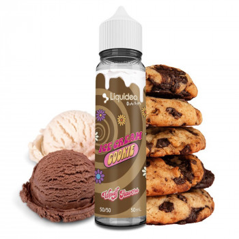 Grossiste e-liquide Ice Cream Cookie 50ml 0mg Liquideo | Univape