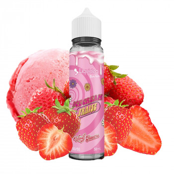 Fournisseur e-liquide Ice Cream Fraise 50ml 0mg Liquideo | Univape